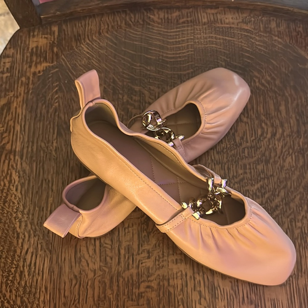 Chain Strap Ballet Flats